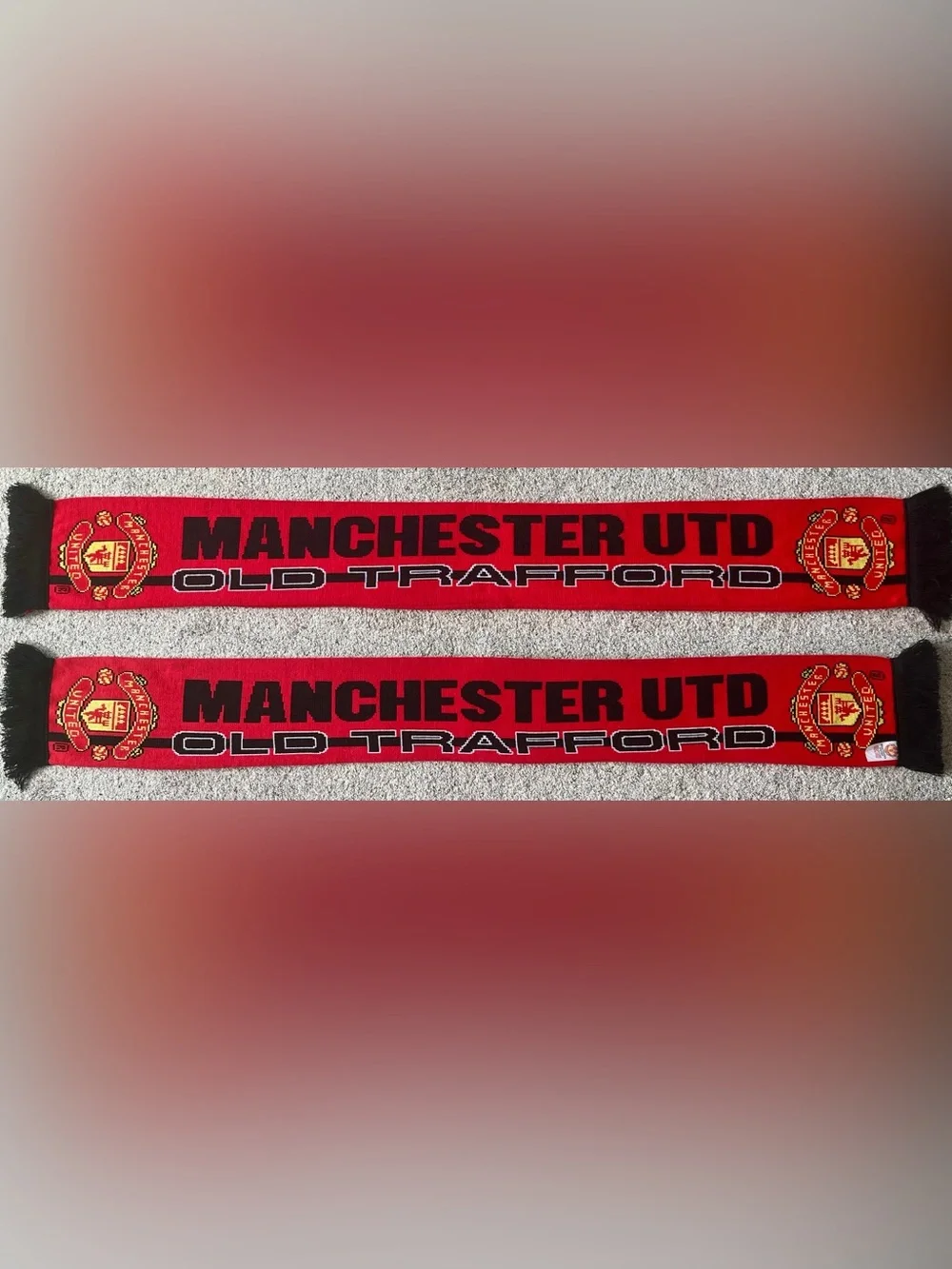Manchester United Old Trafford Stadium Soccer Scarf